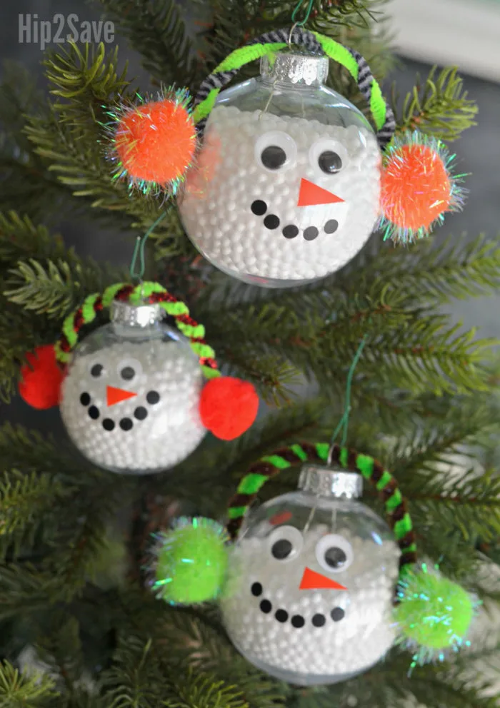 DIY Simple Snowman Christmas Ornament