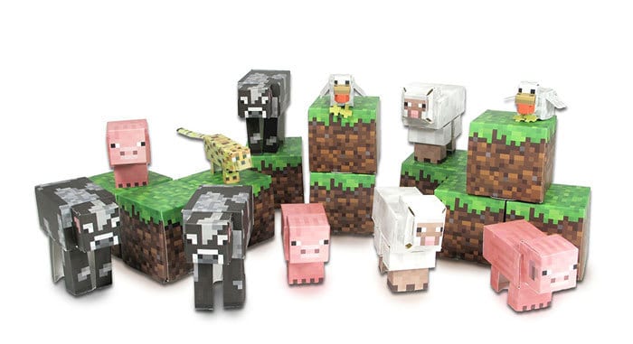 minecraft paper toys