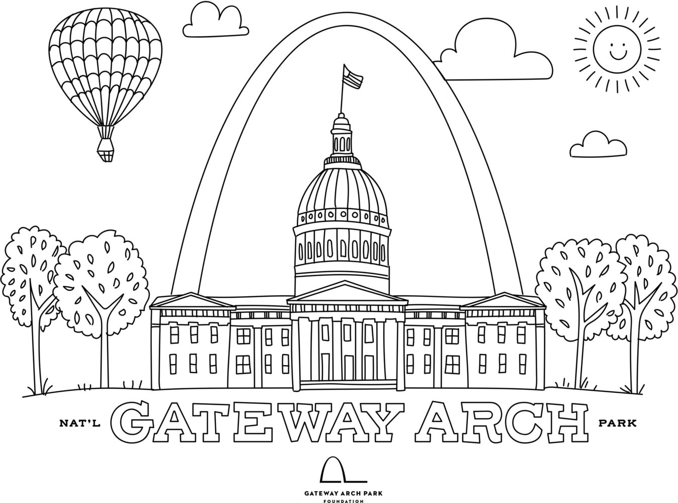 Free Coloring Pages of St. Louis