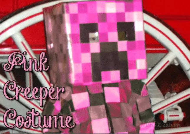 pink minecraft creeper