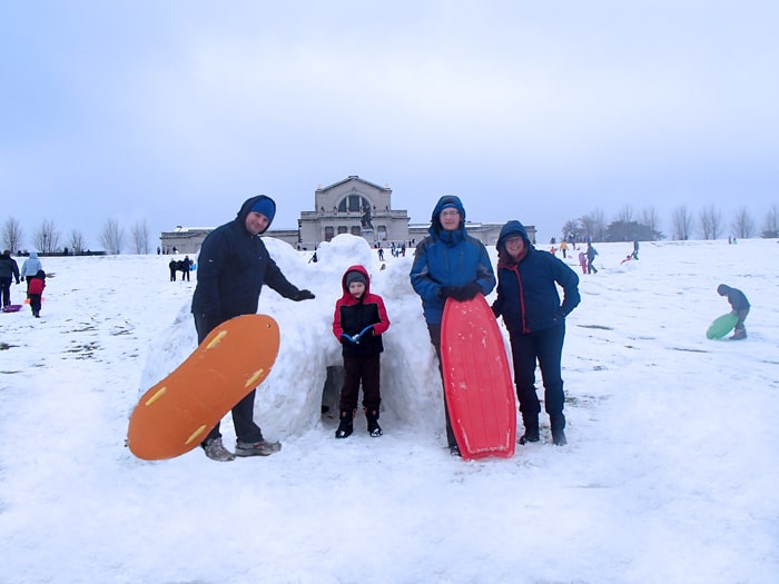 art hill sledding