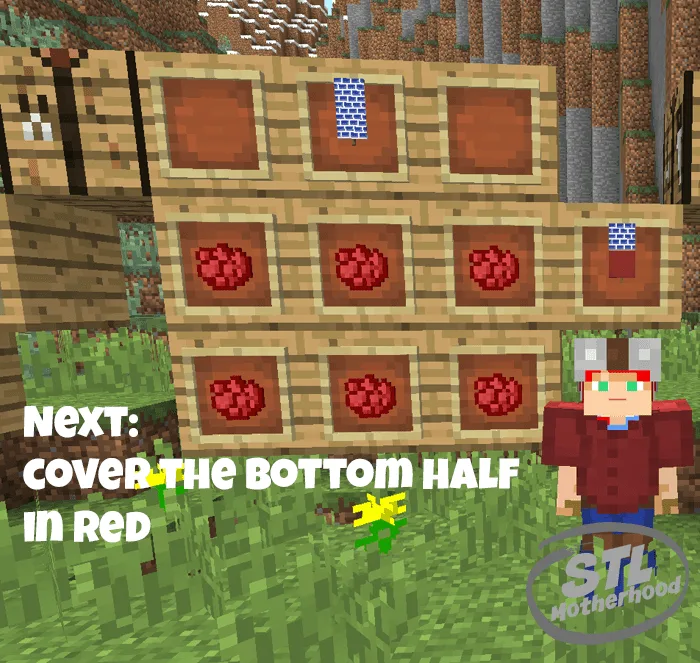 minecraft American flag