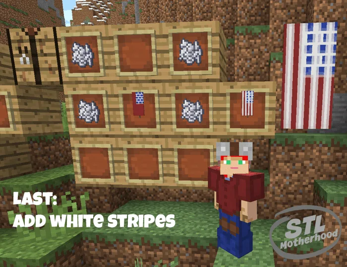 minecraft American flag