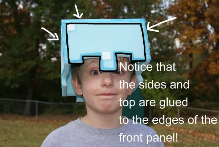 minecraft play helmet on child