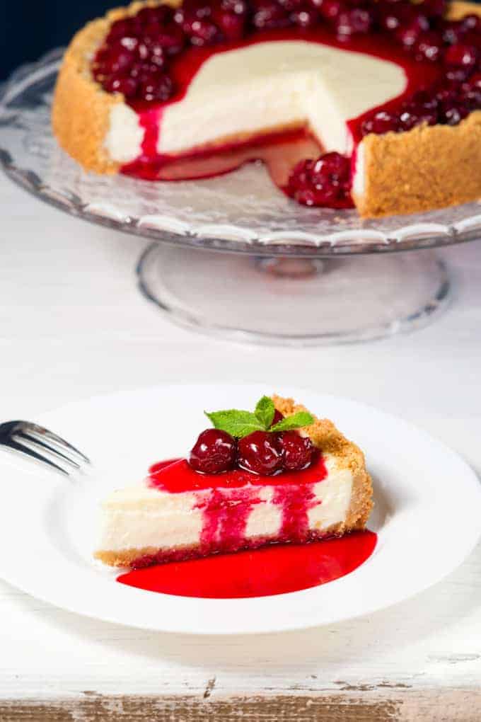 cherry cheesecake