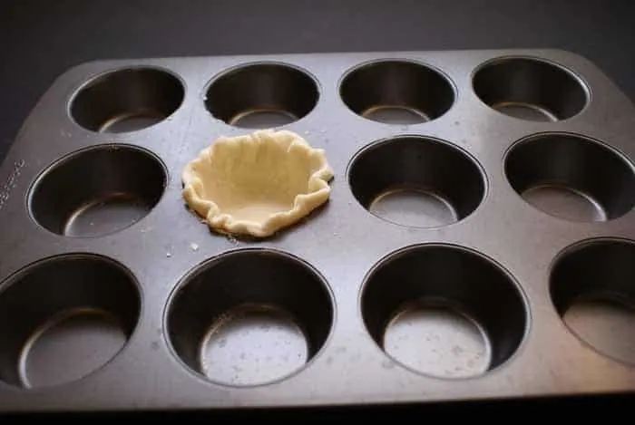 mini pies in a cupcake tin