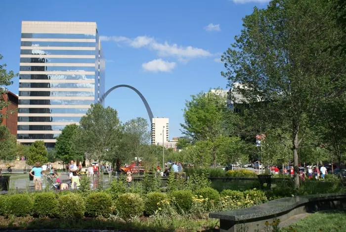 citygarden in St. Louis