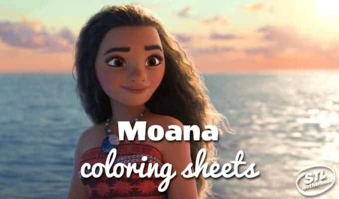 Moana coloring sheets