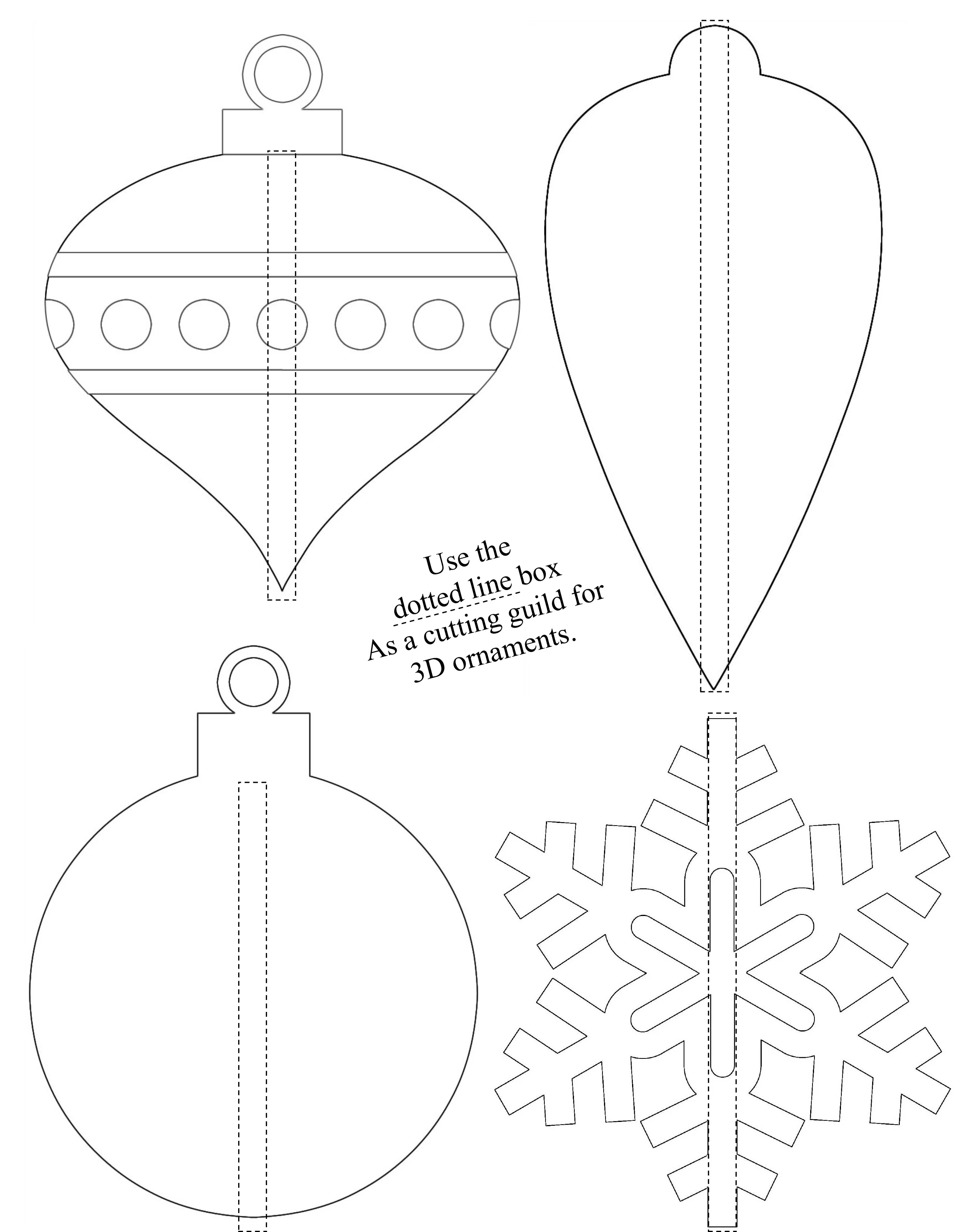 3D Shrinky Dink Ornaments