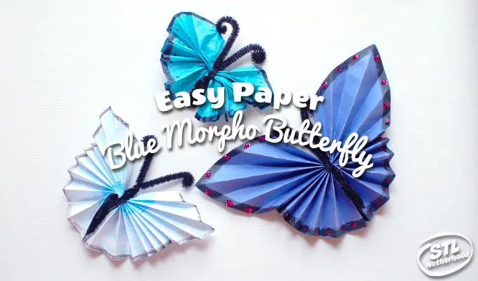 Easy craft: How to make paper butterflies 