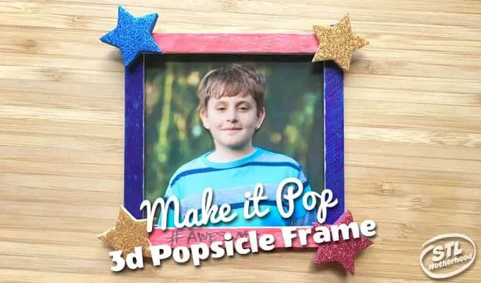 popsicle stick 3d frame