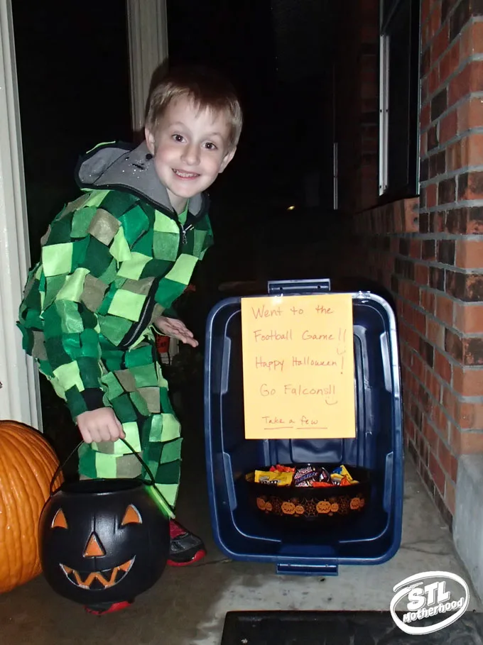 Girl's Minecraft Creeper Dress Costume