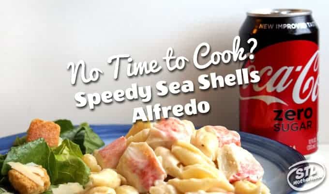 Sea shells Alfredo One Skillet Meal