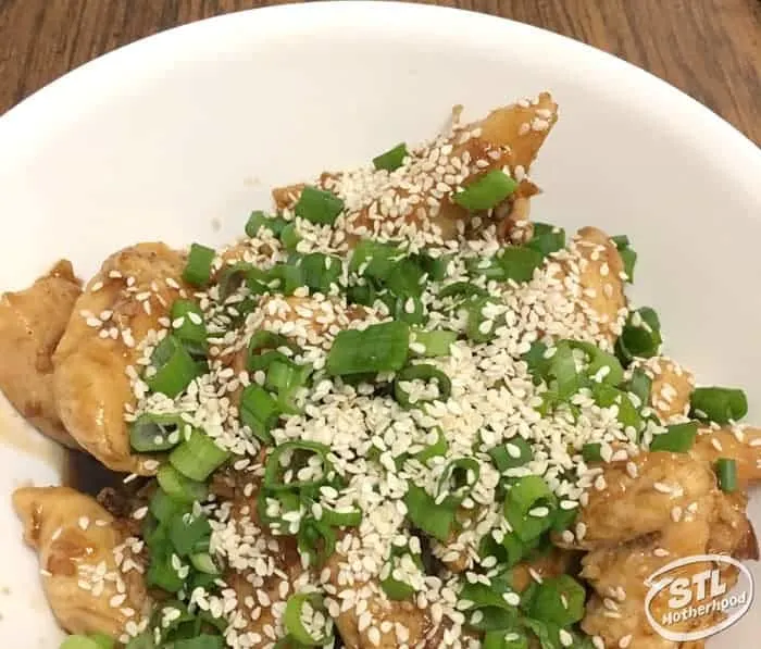 Hello fresh sesame chicken in a bowl