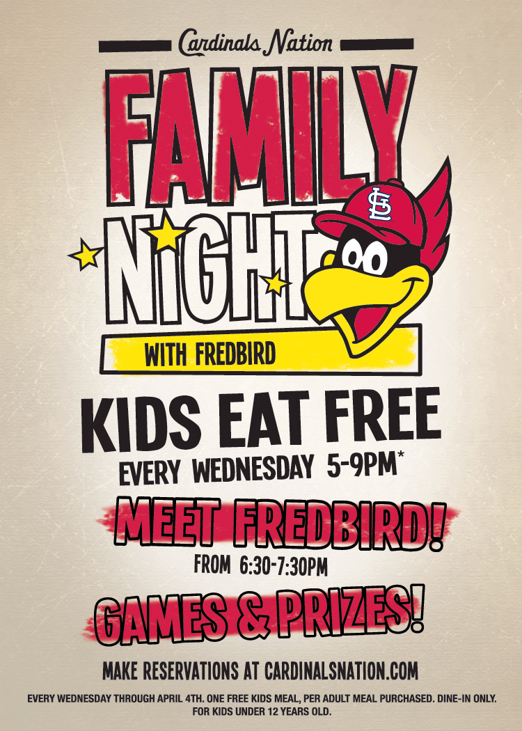 Family Night with Fredbird at Cardinals Nation