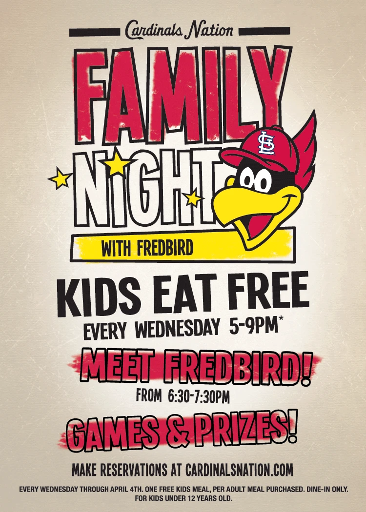 Family Night with Fredbird at Cardinals Nation