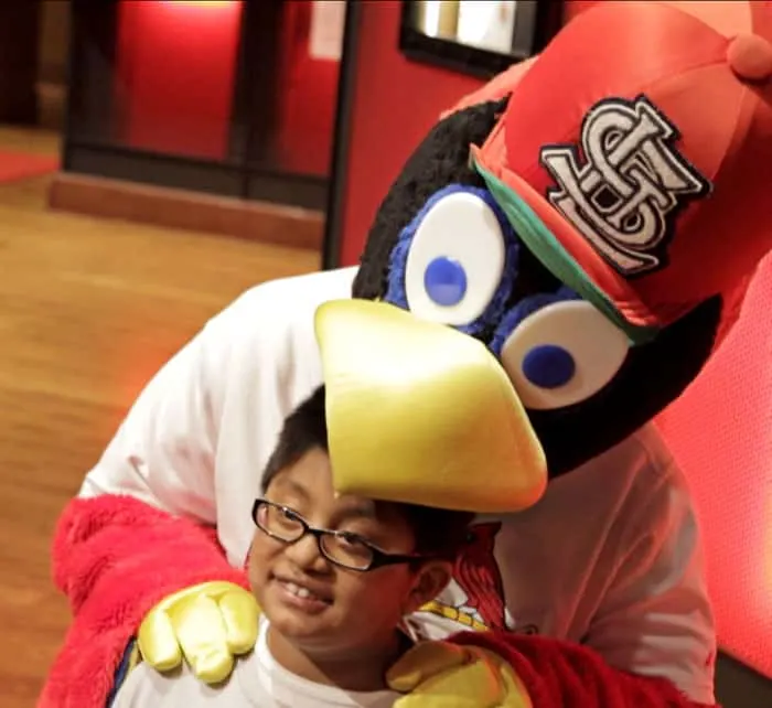 Cardinals Nation Fredbird kids eat free