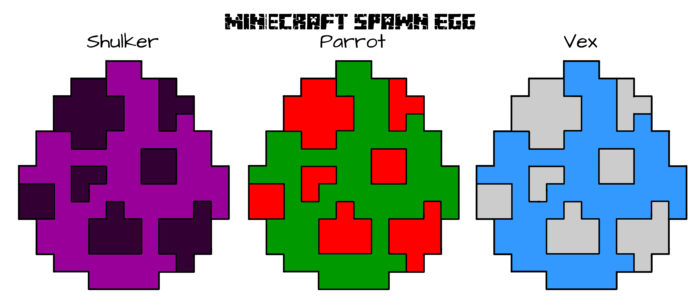 minecraft chicken egg pixel art