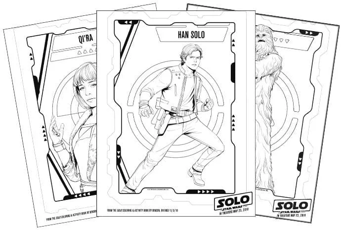 Han Solo coloring sheets