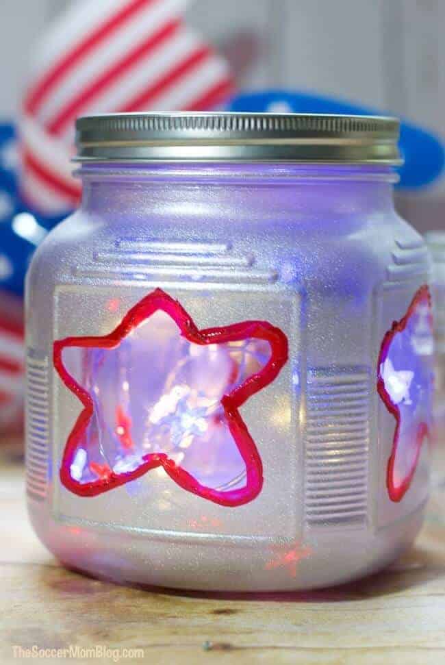 mason jar luminaries 4th of july