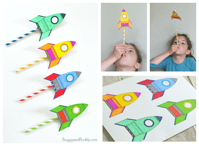 straw rockets craft