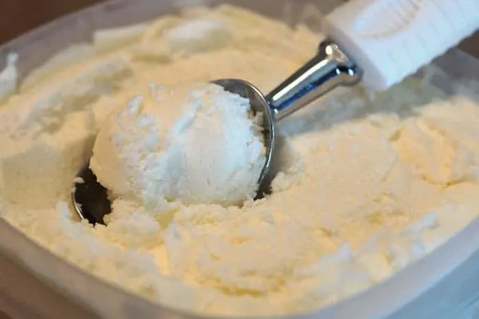 homemade ice cream