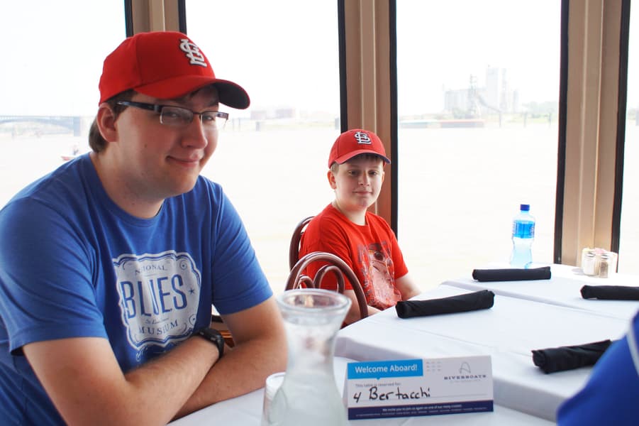 brunch with my boys on the riverboat at the Arch