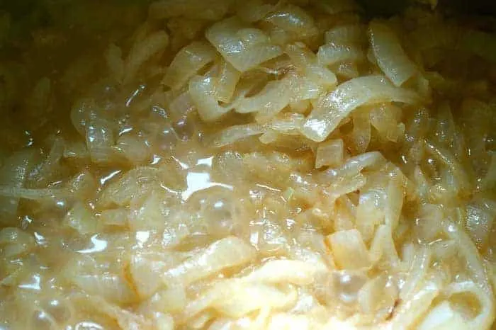 slice onions for french onion soup