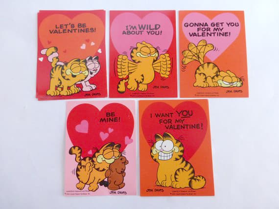 garfield valentine pictures