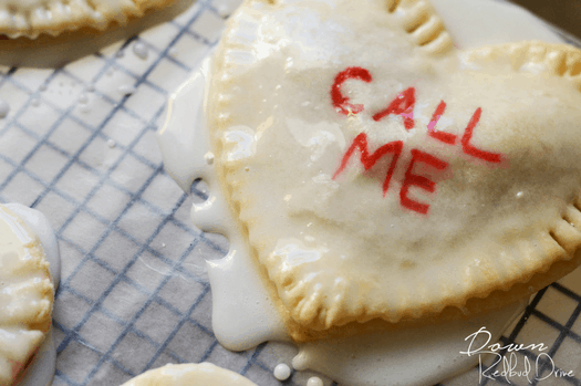 conversations heart hand pies