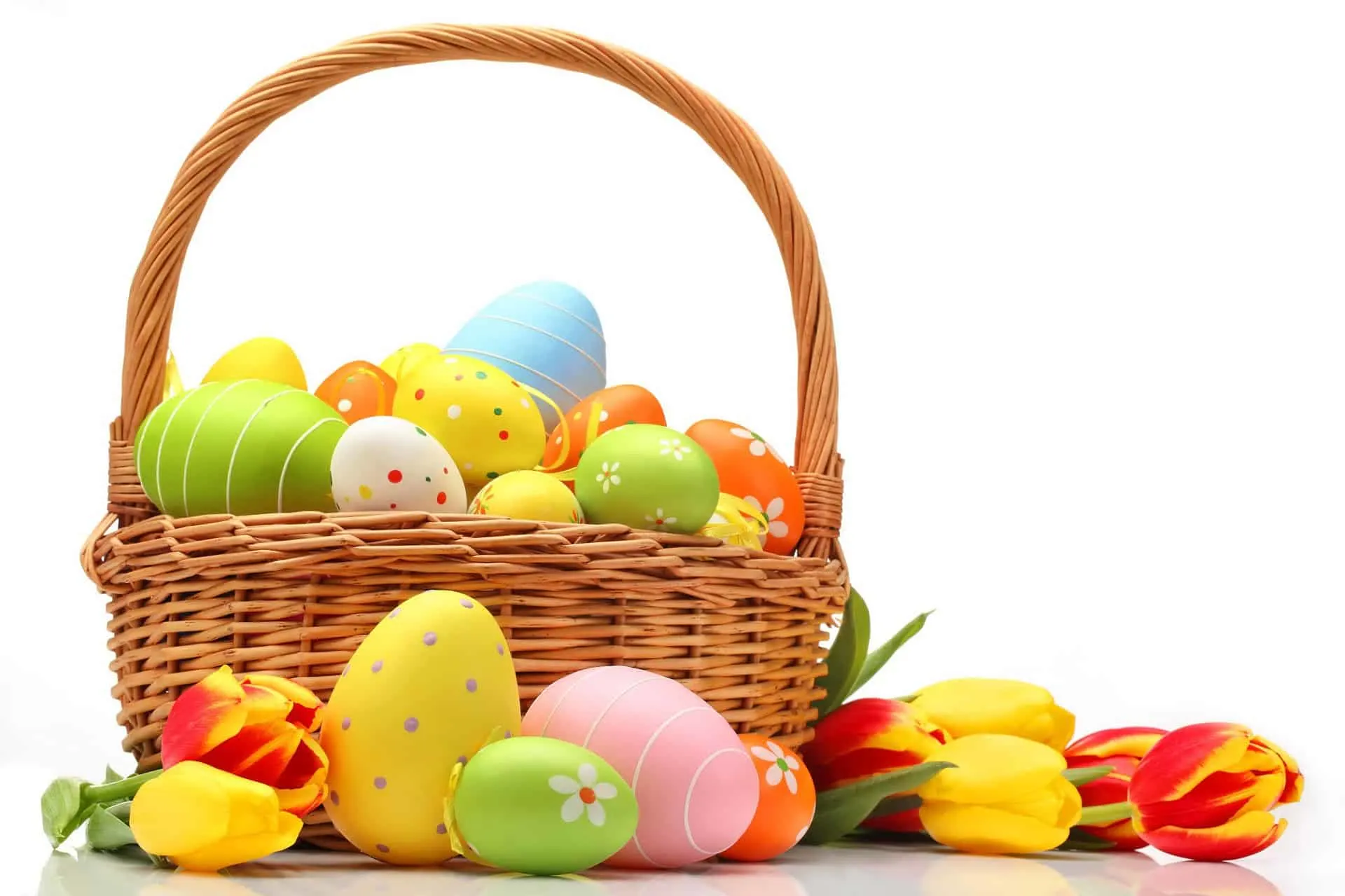 easter egg basket candy