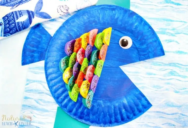 Paper Plate & Tissue Paper Tropical Fish