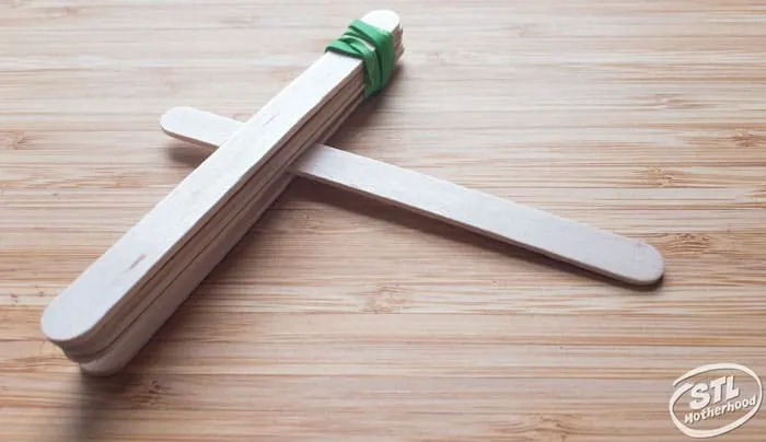 build step for popsicle stick catapult