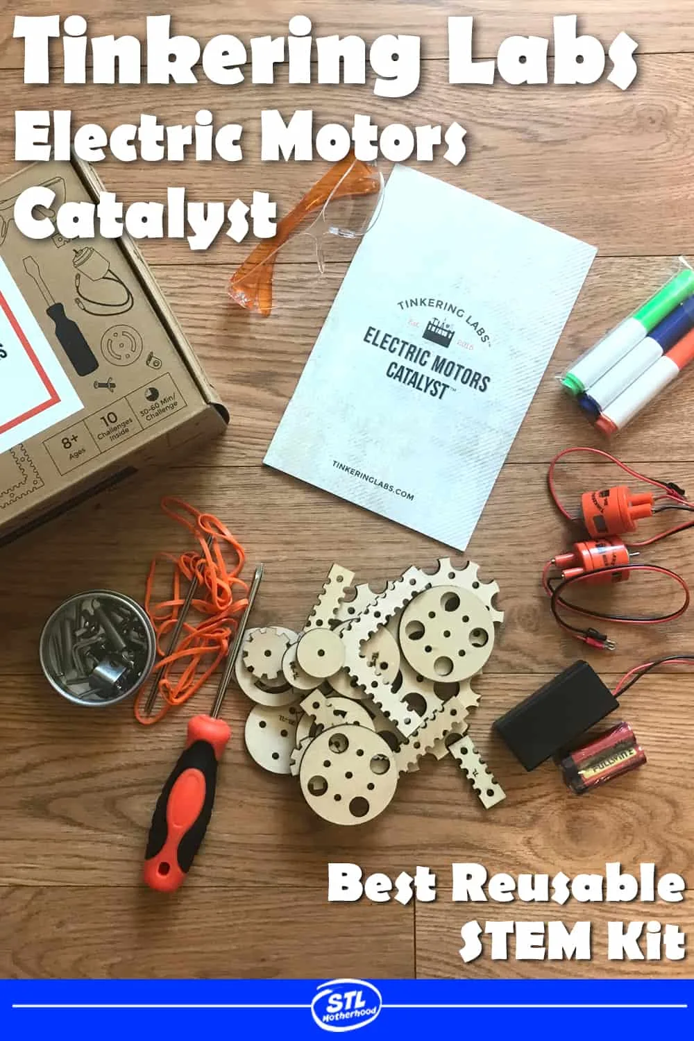 We played with the best STEM kit ever! It's from Tinkering Labs and is completely reusable--build, test, tear down and build again! 
