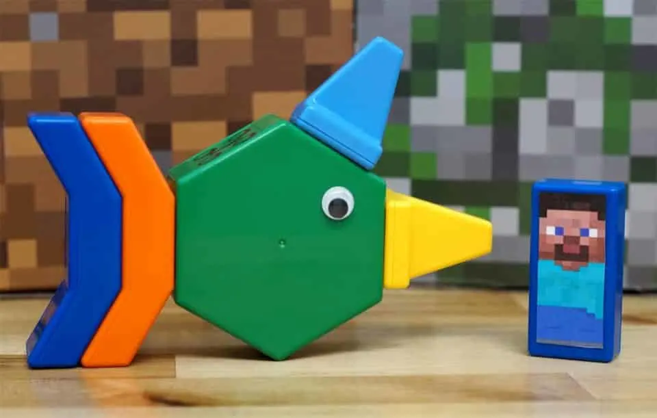 colorful plastic blocks with magnets inside