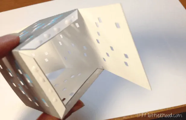 paper minecraft block on the inside