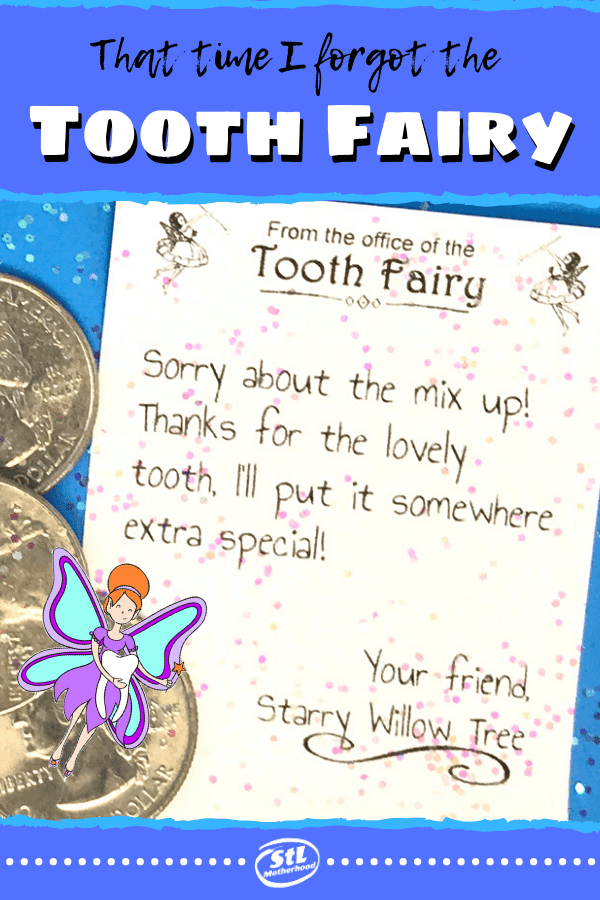 forgot the tooth fairy a free printable to save a tooth fairy fail