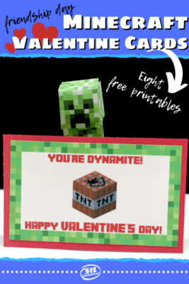 Make A Minecraft Valentine Cards For Your Kid's Classroom