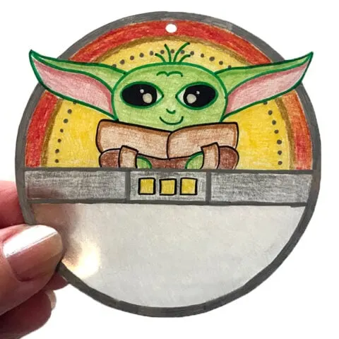 baby yoda suncatcher