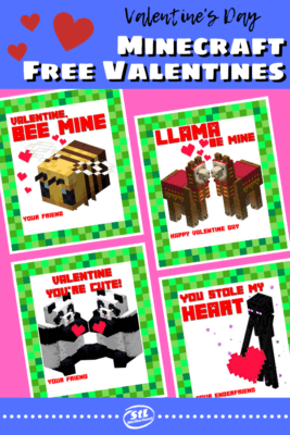 Make A Minecraft Valentine Cards For Your Kid's Classroom