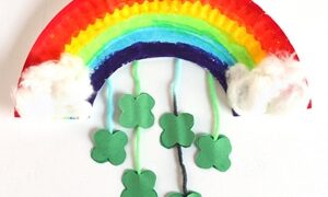 Image for Paper Plate Rainbow with Shamrocks