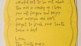 Image for Forgettful tooth fairy free printable note