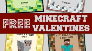 Image for Free Printable Minecraft&nbsp;Valentines!