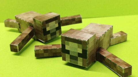 minecraft sloths made from paper