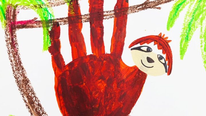 Image for Super Hand Print Sloth for Littles