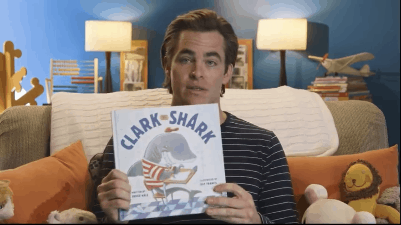 Chris Pine reads Clark the Shark