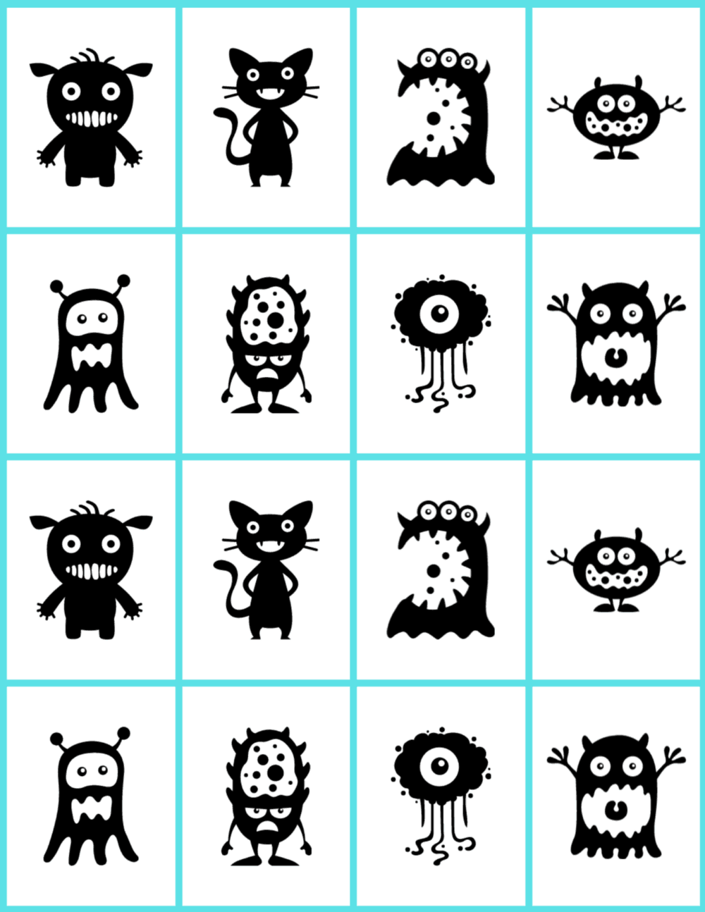 Diy memory game cards for kids free printable stlmotherhood