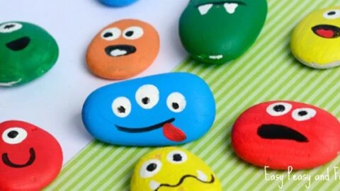 Image for Painted Monster Rocks &ndash; Halloween Crafts for Kids
