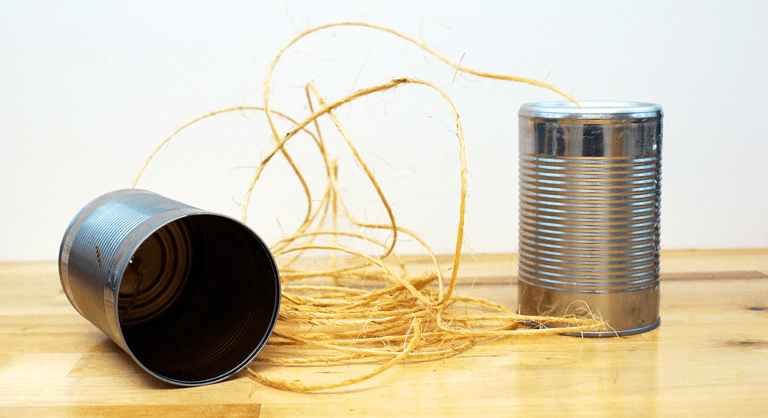 tin can telephone science experiment