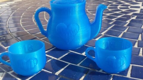 Image for Miniature Heart Tea Set